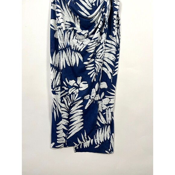 Polo Ralph Lauren Linen Maxi Dress Faux Wrap Medium‎ Floral Resort Wear Tropical - Picture 5 of 10